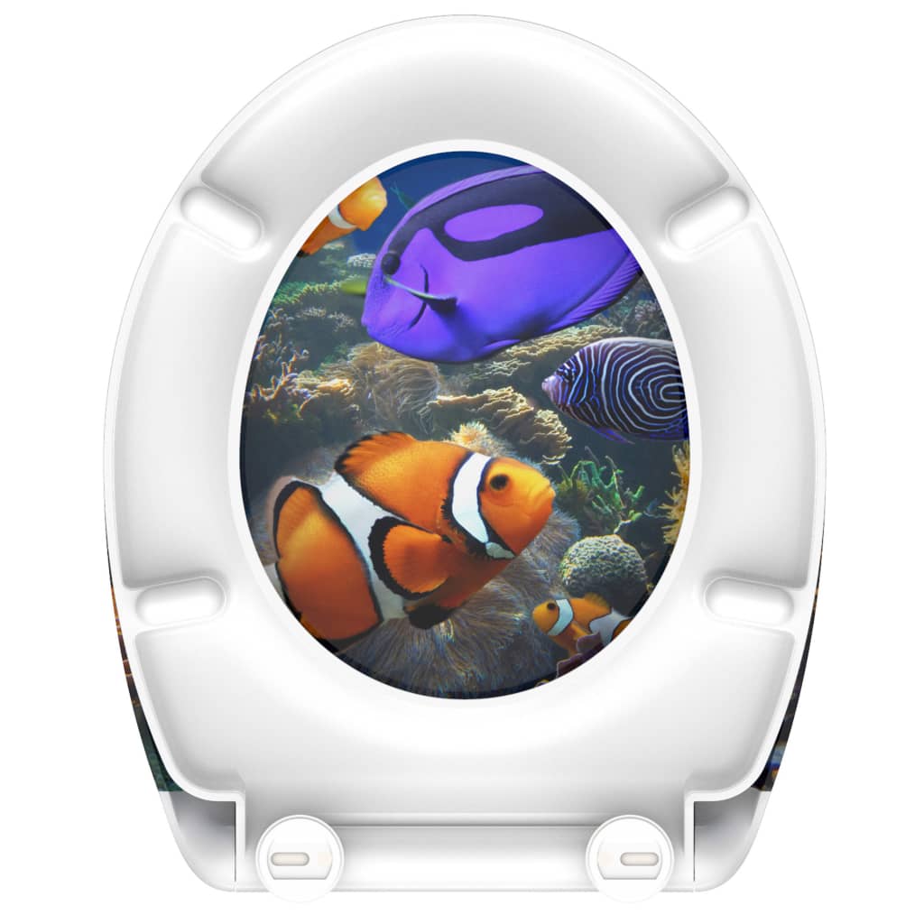 Schütte Duroplast Wc-Istuin Soft-Close Sea Life Kuvio