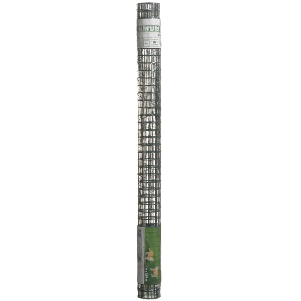 Nature Metalliverkko Neliö 0,5X2,5M 13Mm Muovipäällysteinen Teräs Vih.