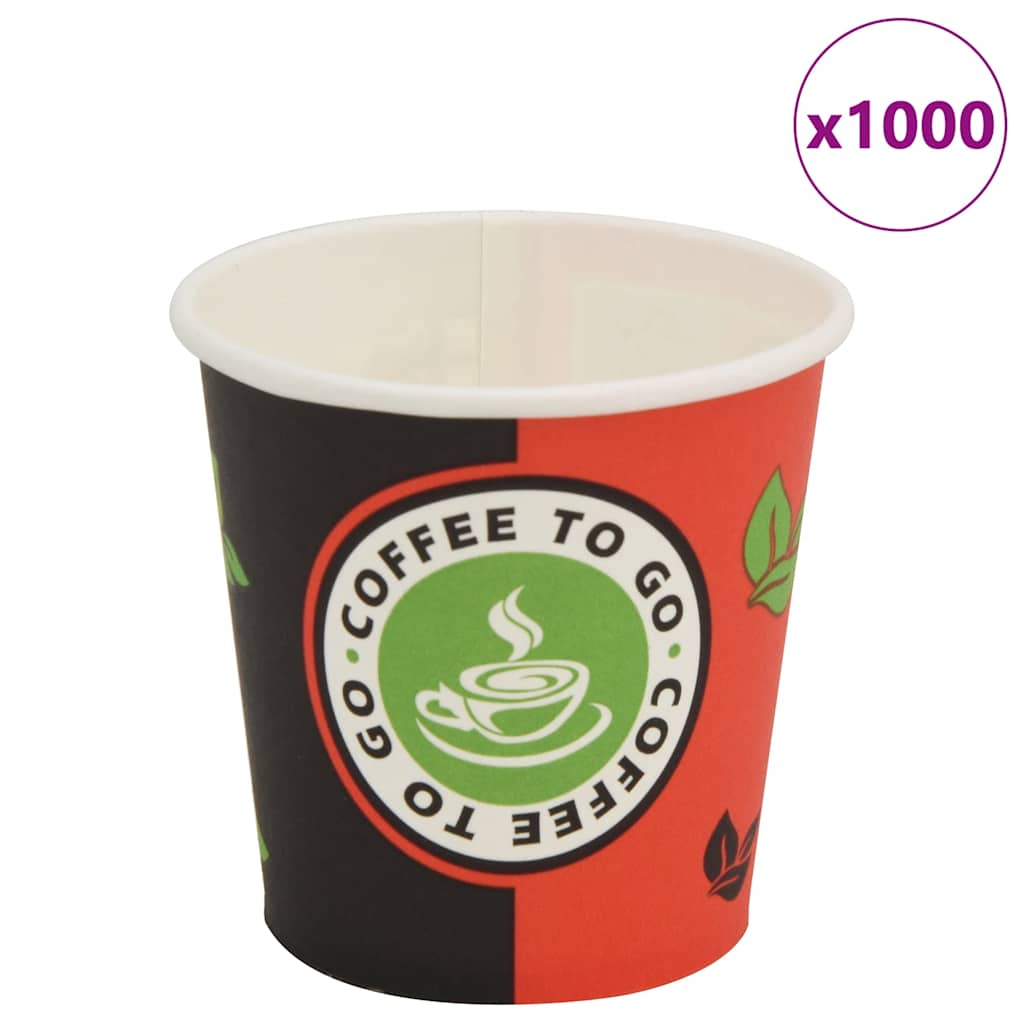 Kertakäyttöiset Kahvikupit 1000 Kpl Paperi 120 Ml (4 Unssia)