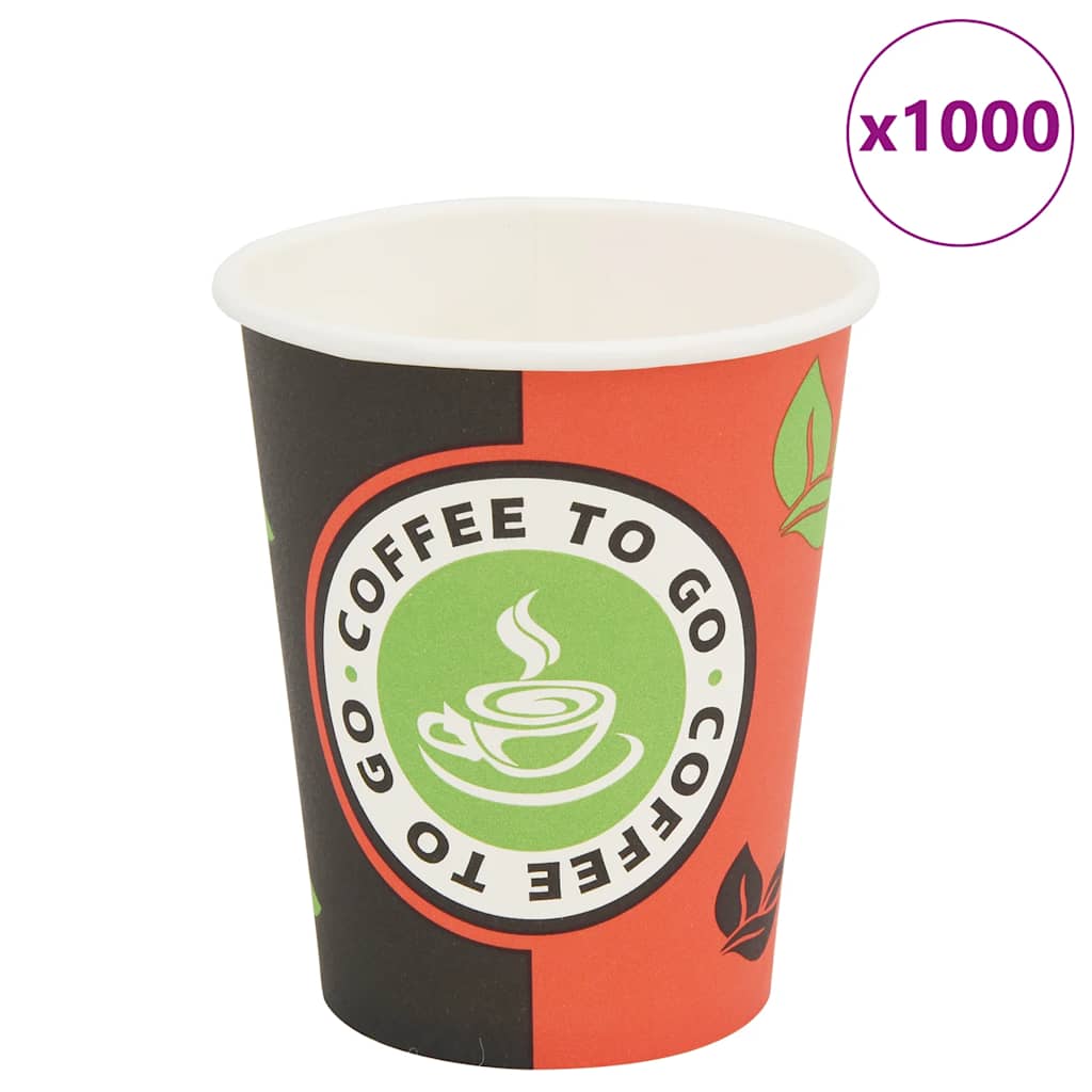 Kertakäyttöiset Kahvikupit 1000 Kpl Paperi 240 Ml (8 Unssia)
