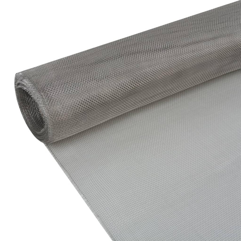 Verkkosuoja Ruostumaton Teräs 100X1000 Cm Hopea