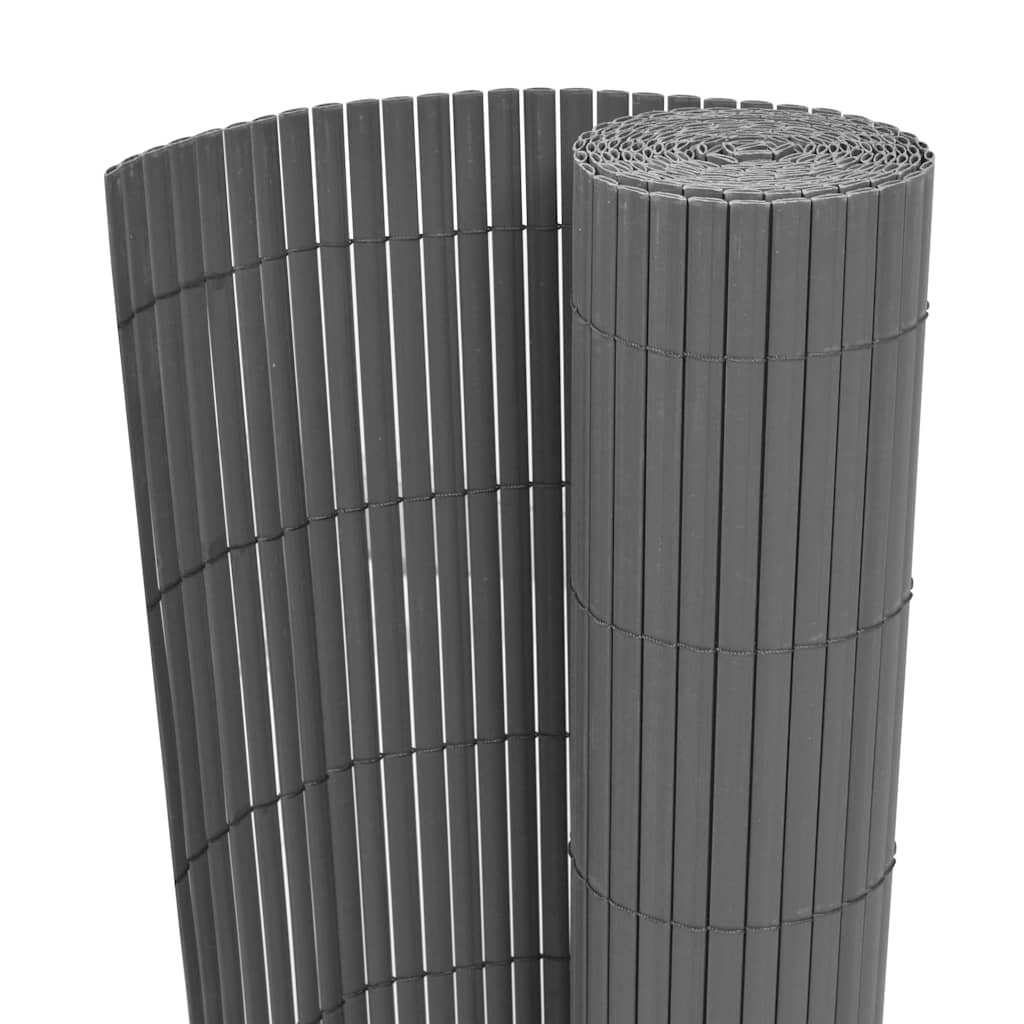Kaksipuolinen Puutarha-Aita Pvc 90X300 Cm Harmaa