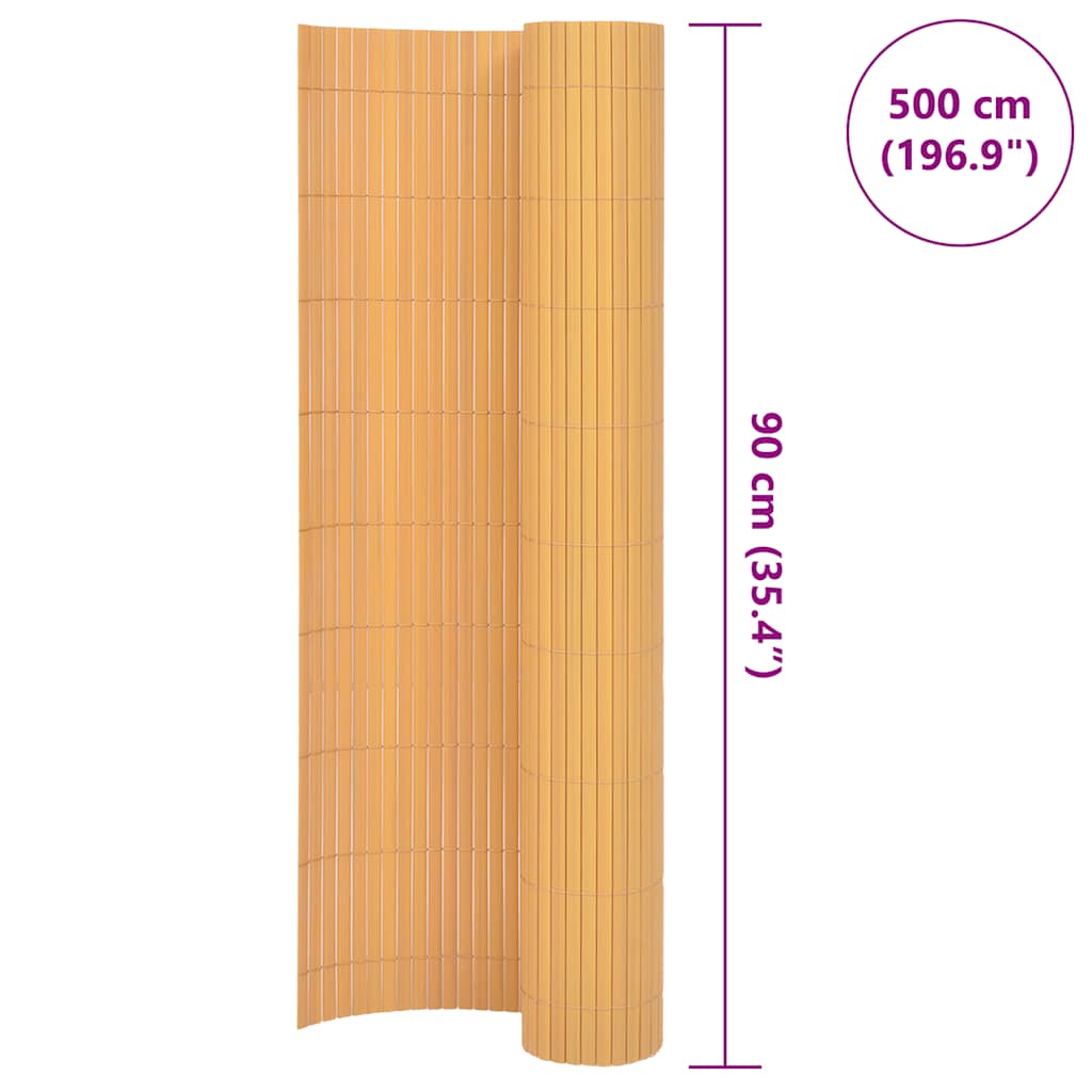 Kaksipuolinen Puutarha-Aita Pvc 90X500 Cm Keltainen