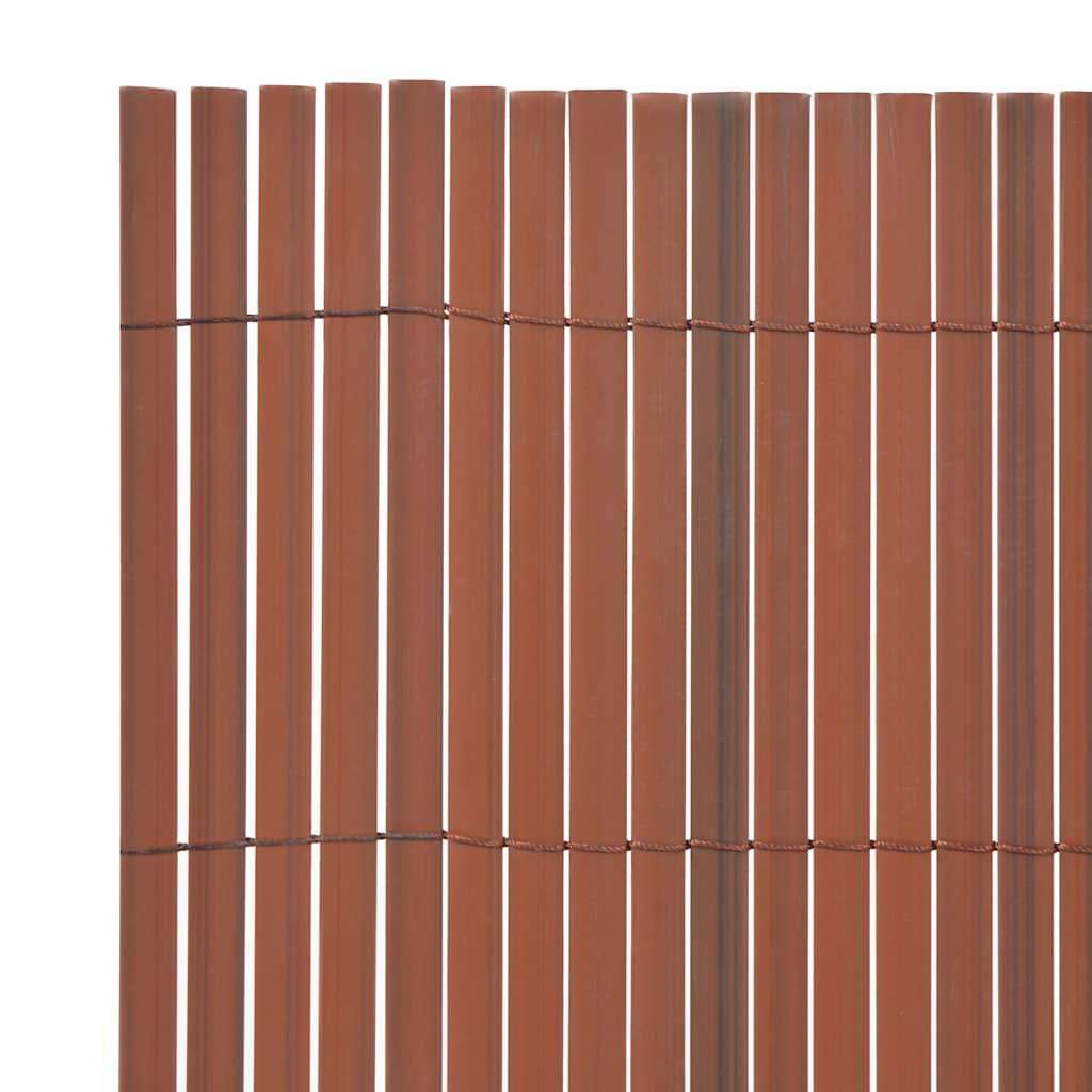 Kaksipuolinen Puutarha-Aita Pvc 90X500 Cm Ruskea