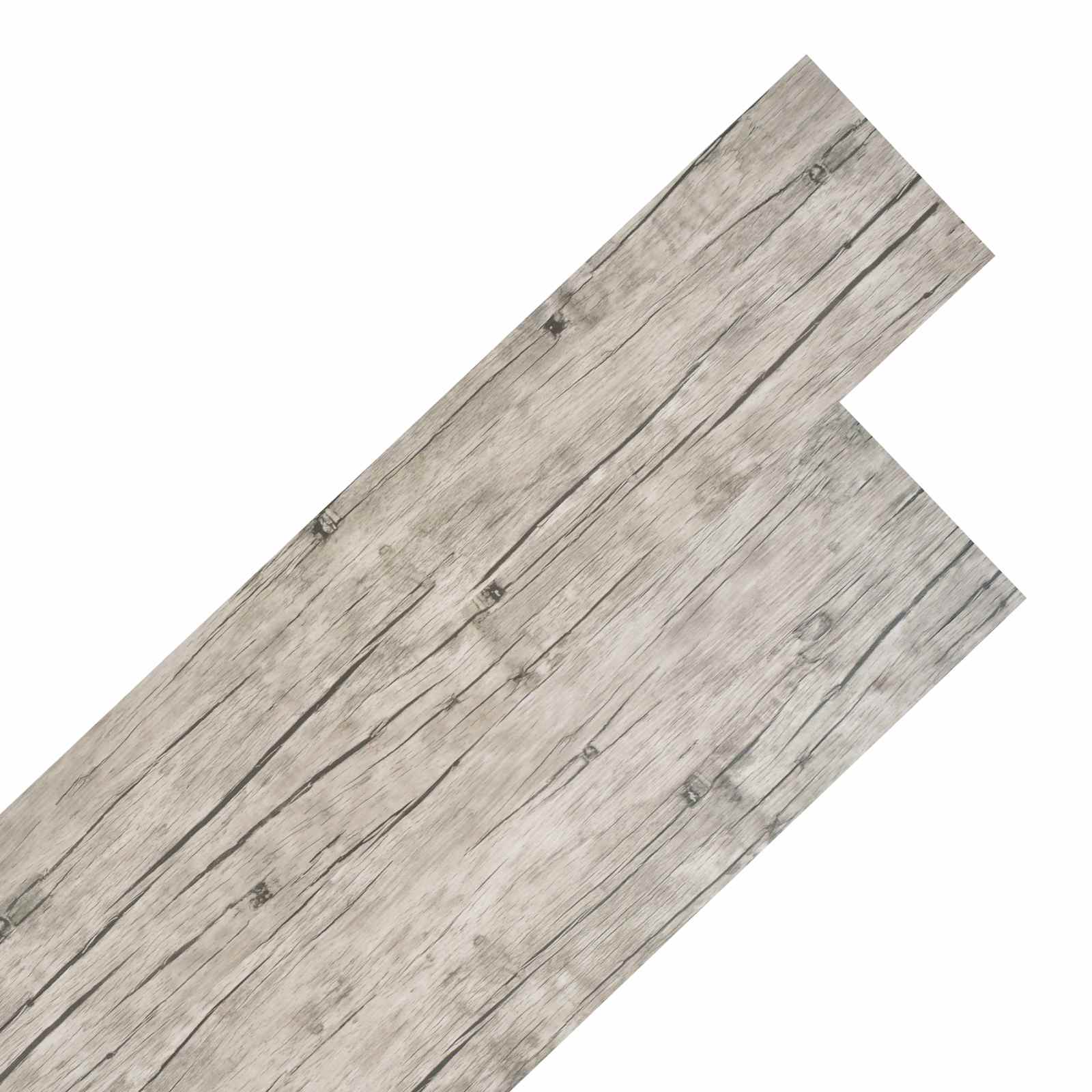 Lattialankut 18 Pcs Harmaa 5,26 M² Polyvinyylikloridi