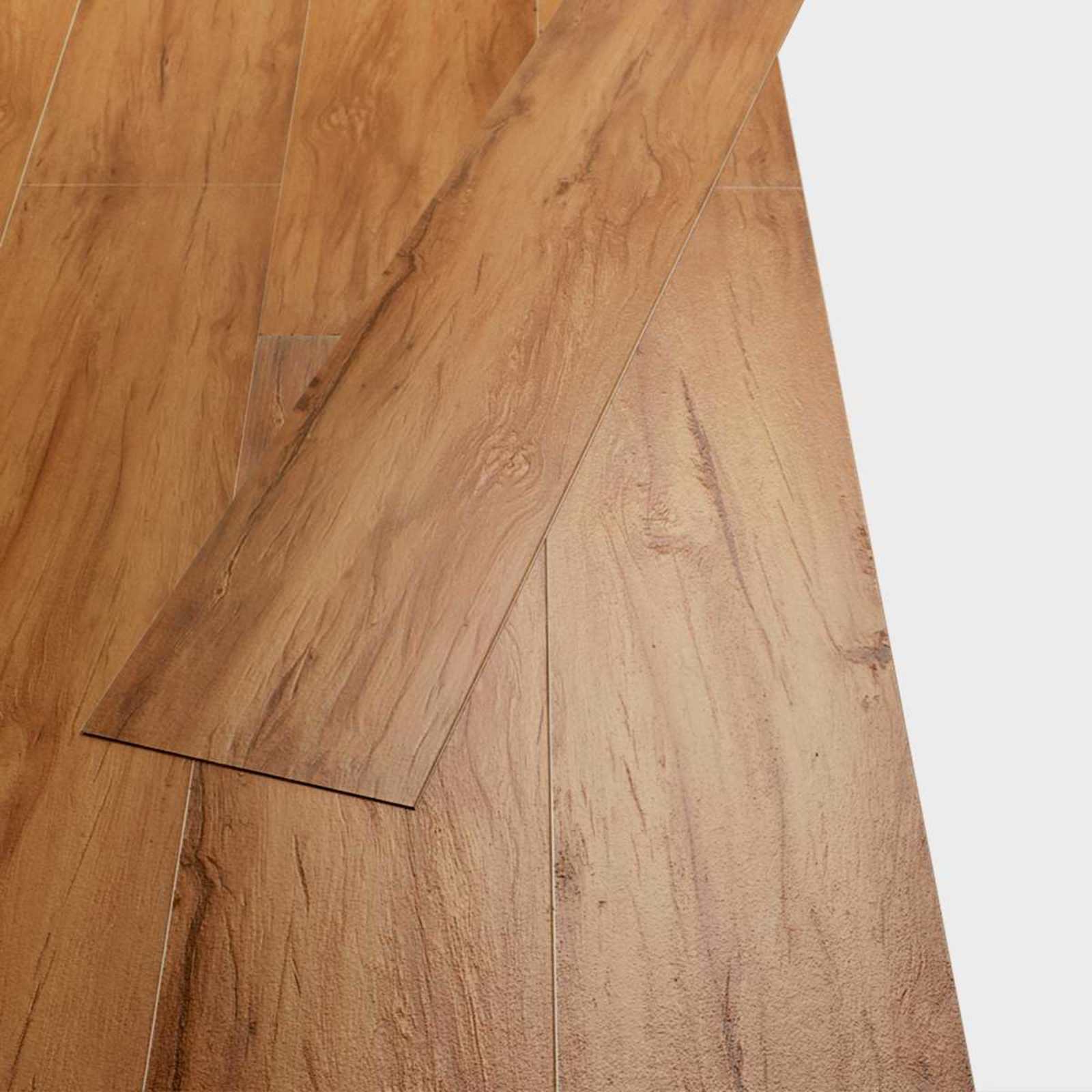 Lattialankut 18 Pcs Ruskea 5,26 M² Polyvinyylikloridi