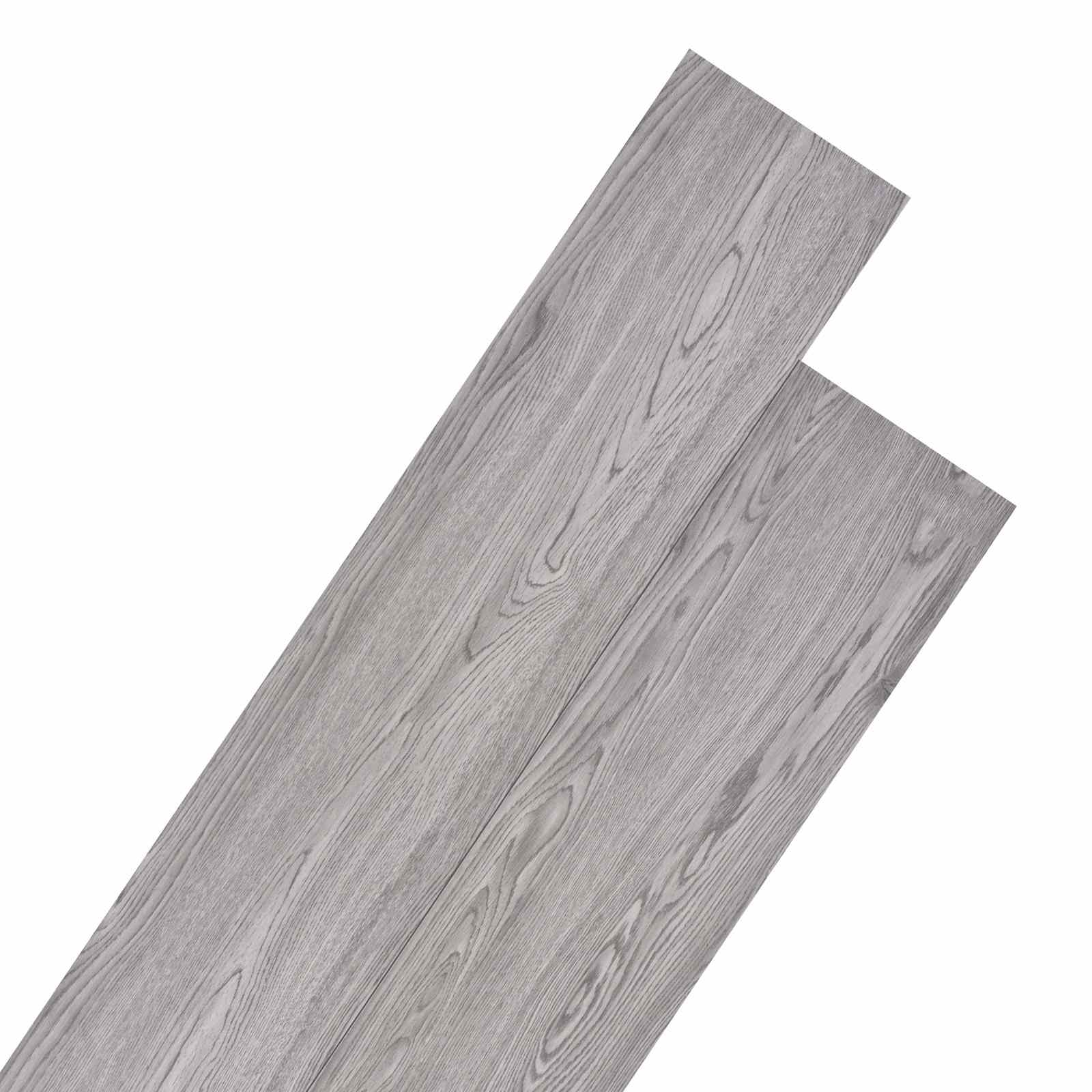 Lattialankut 18 Pcs Tumma Harmaa 5,26 M² Polyvinyylikloridi