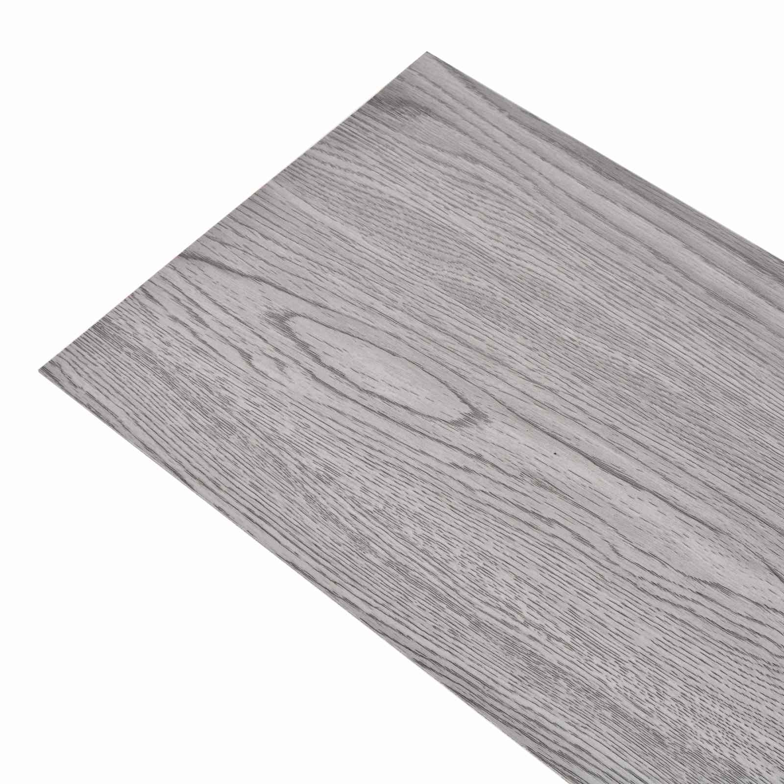 Lattialankut 18 Pcs Tumma Harmaa 5,26 M² Polyvinyylikloridi