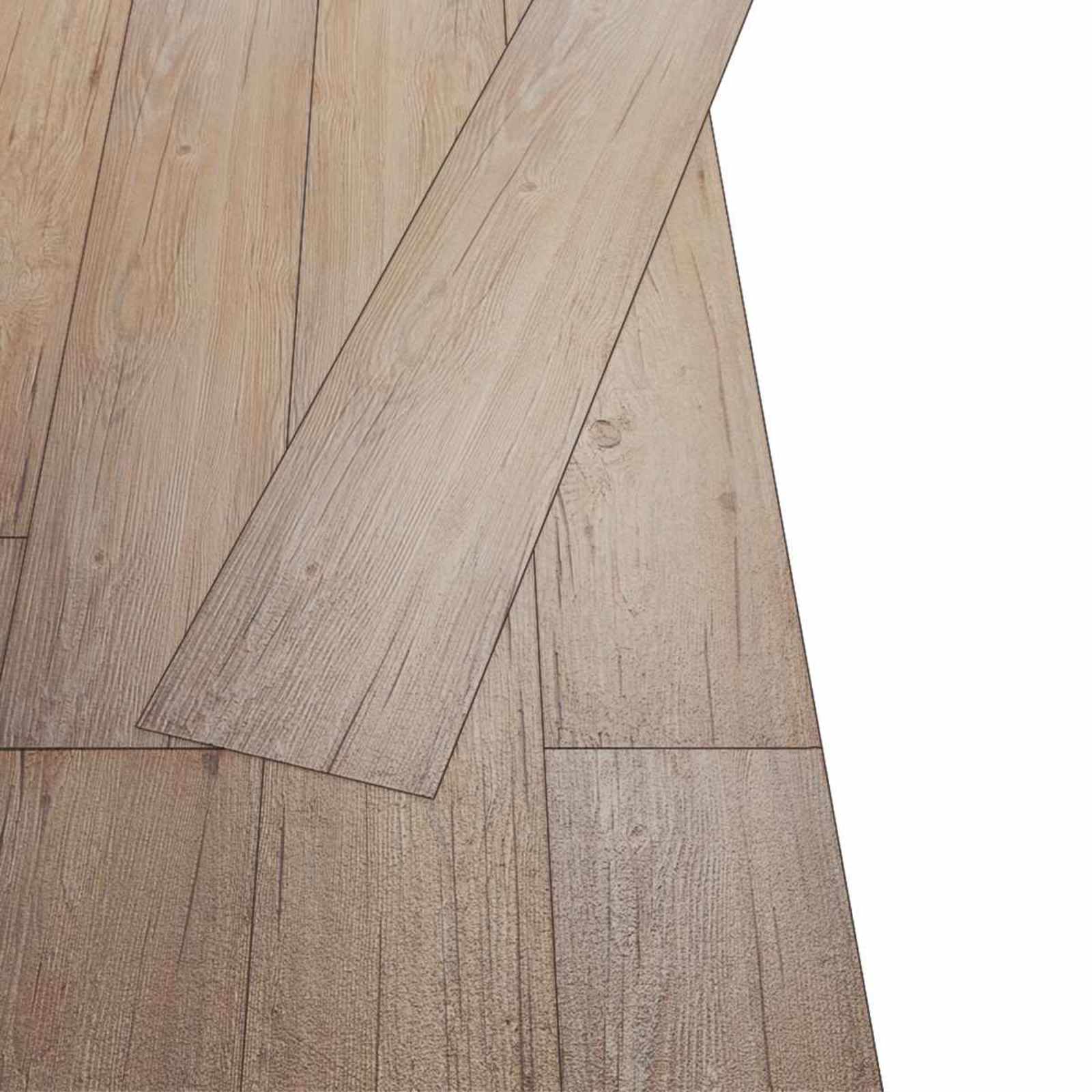Lattialankut 36 Pcs Tammi Ruskea 5,02 M² Polyvinyylikloridi