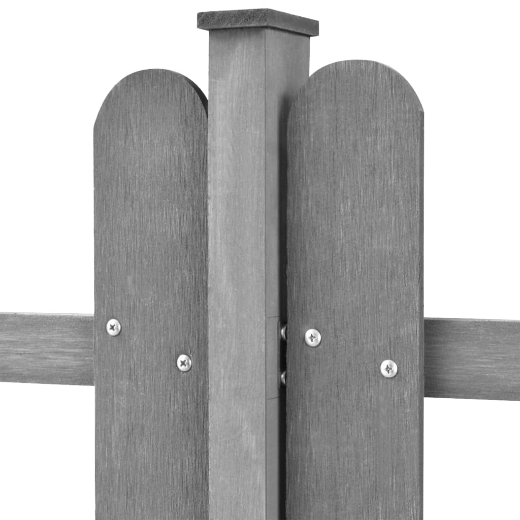 Puuaita Tolpilla 3 Kpl Wpc 600X60 Cm