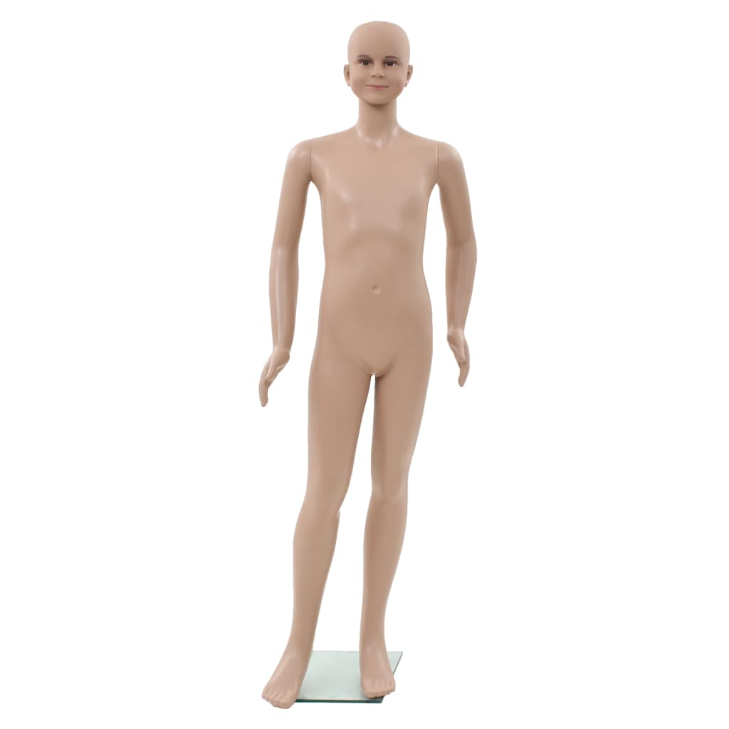 Aidon Kokoinen Lapsimallinukke Lasijalustalla 140 Cm Beige