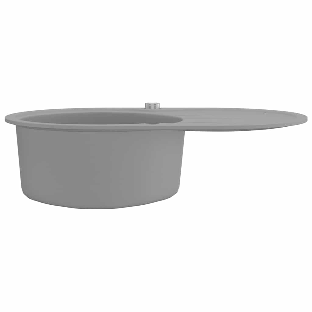 Keittiön Pesuallas Graniitti Soikea Harmaa