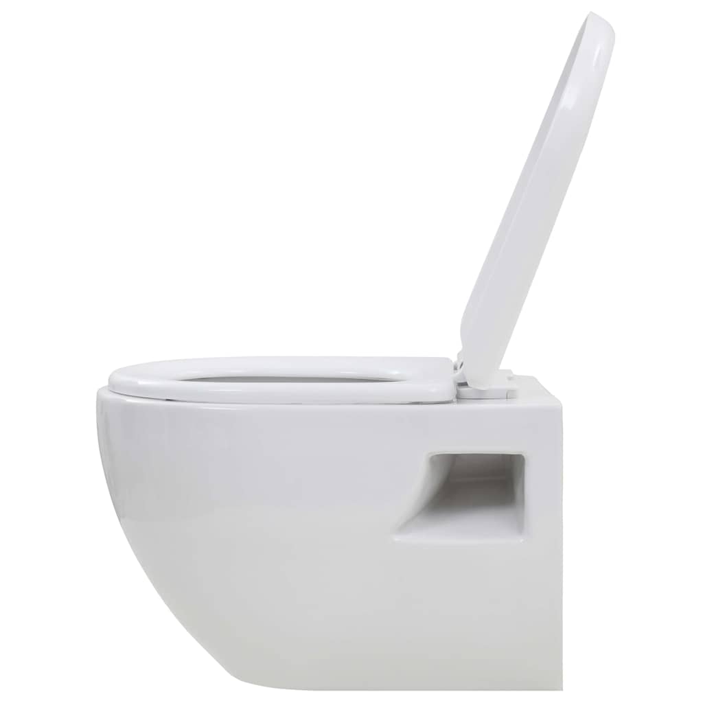 Seinään Kiinnitettävä Wc-Istuin Keraaminen Valkoinen