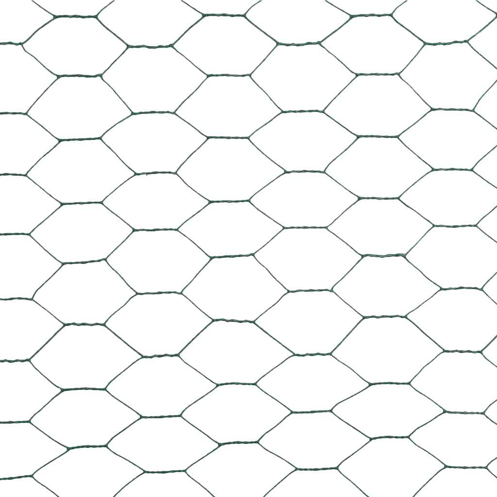 Kanaverkko Teräs Pvc Pinnoitteella 25X1,2 M Vihreä
