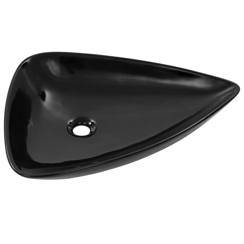 Pesuallas Keraaminen Kolmionmuotoinen 645X455X115 Mm Musta