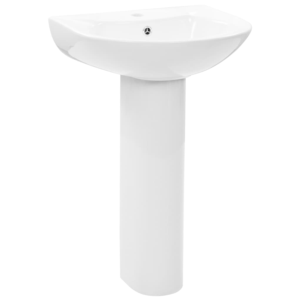 Vapaasti Seisova Pesuallas Jalustalla Keraaminen 520X440X190 Mm