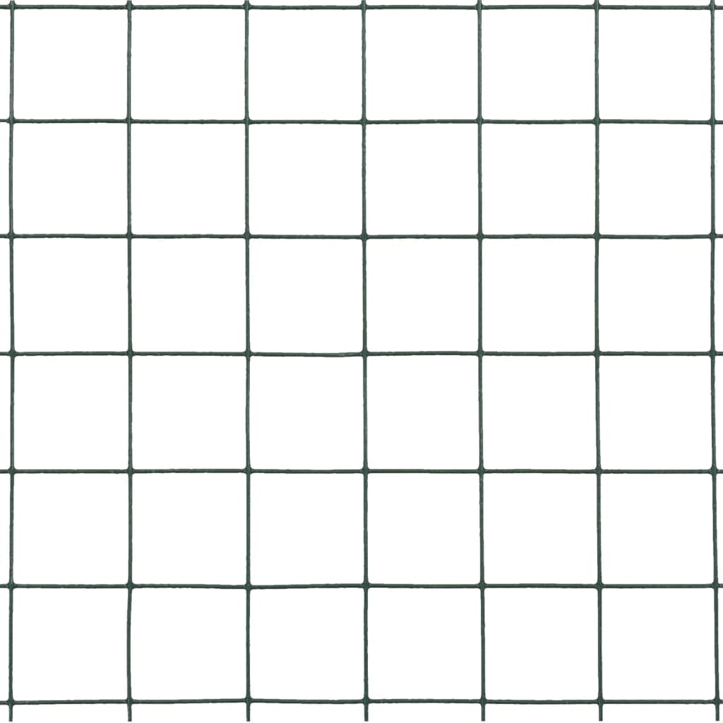 Kanaverkko Teräs Pvc Pinnoitteella 10X0,5 M Vihreä
