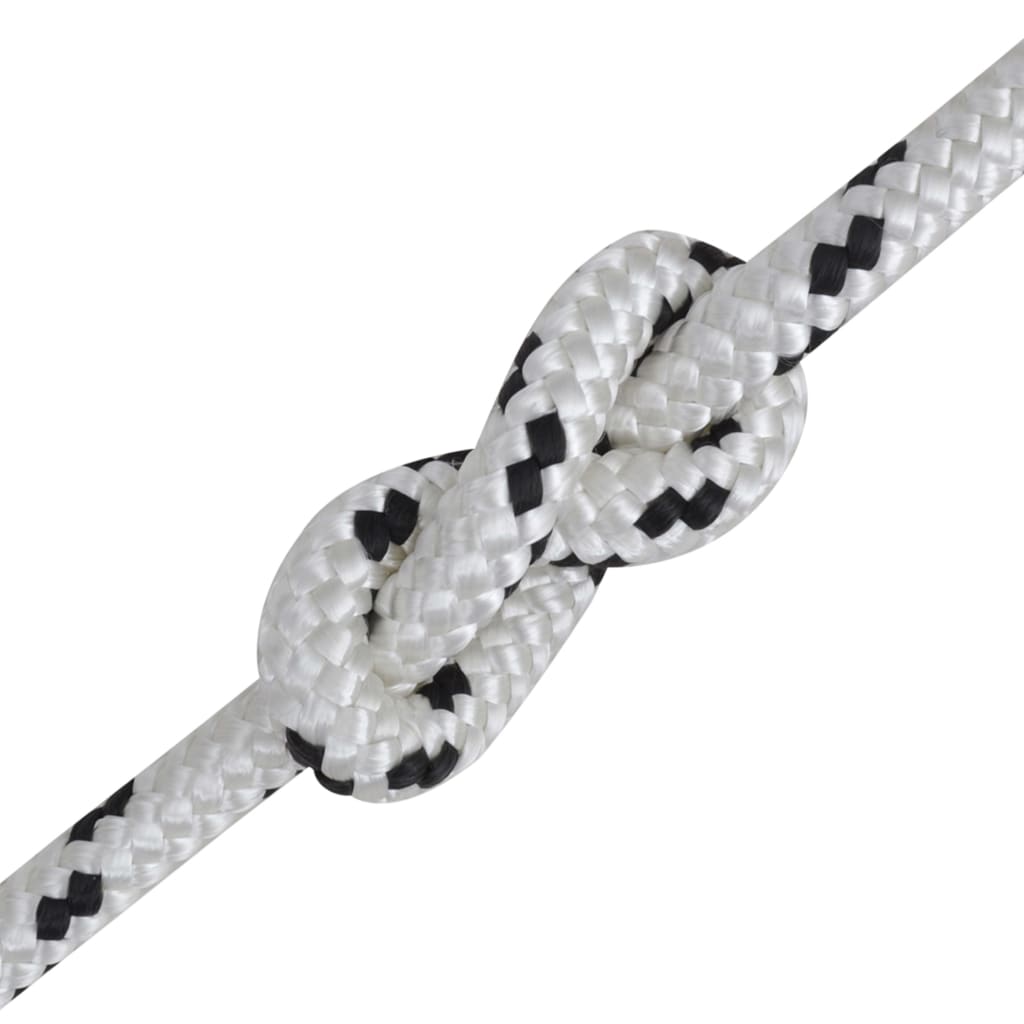 Punottu Veneköysi Polyesteri 12 Mm 250 M Valkoinen