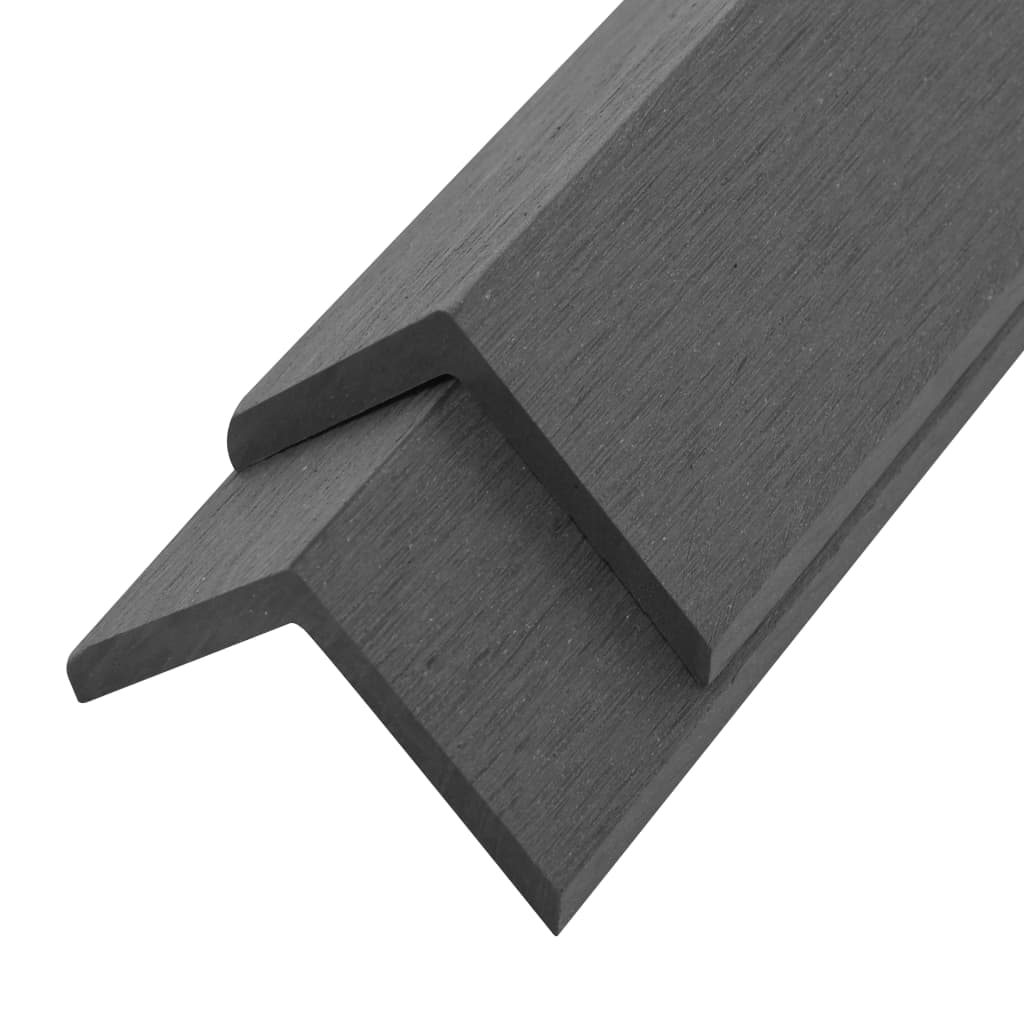 Terassin Reunuslauta Wpc 170 Cm Harmaa