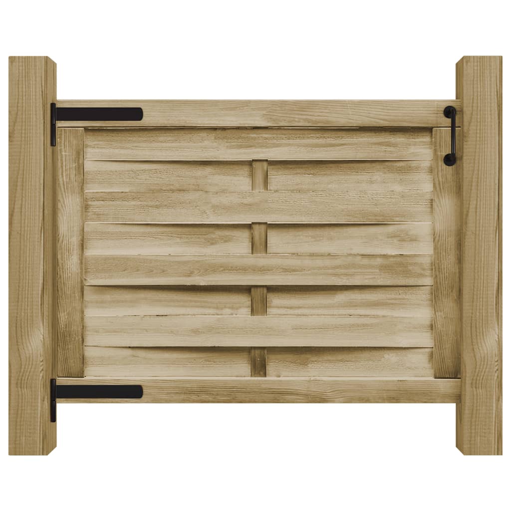 Puutarhaportti Kyllästetty Mänty 100X75 Cm Vihreä
