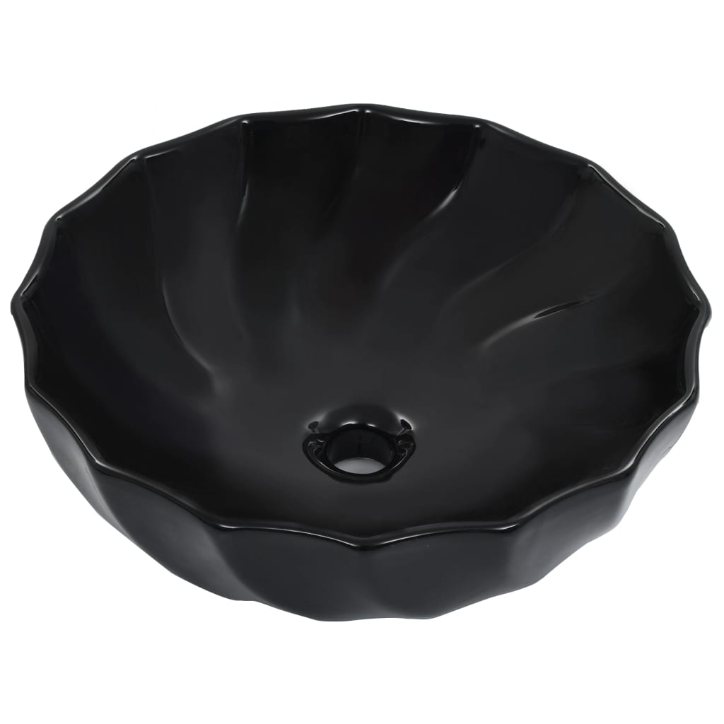 Pesuallas 46X17 Cm Keraaminen Musta