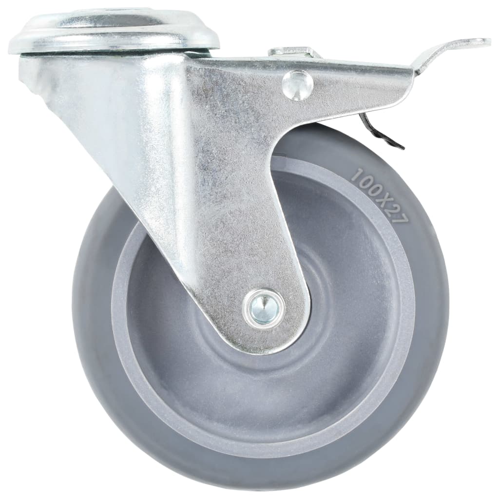 Rullapyörät Pultinrei´illä 4 Kpl 100 Mm