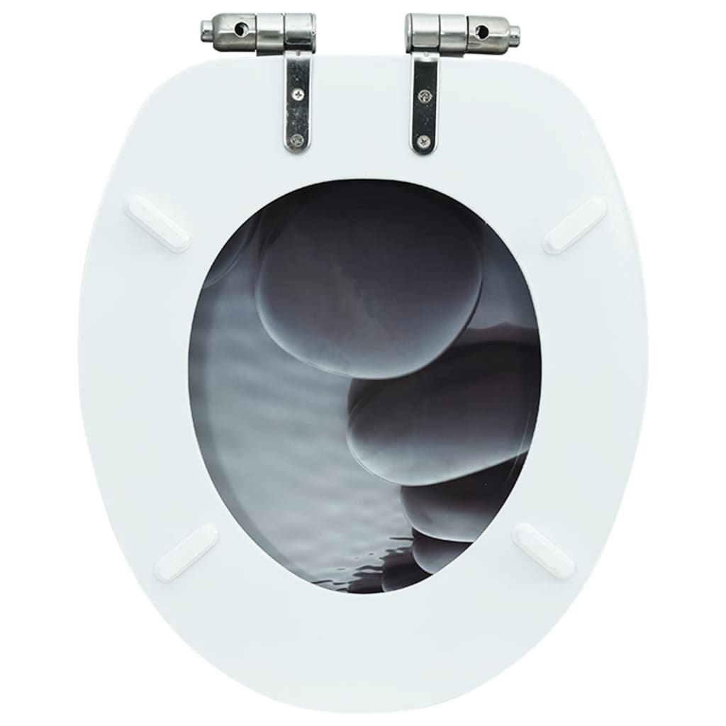 Wc-Istuin Soft Close Kannella Mdf Kivikuosi