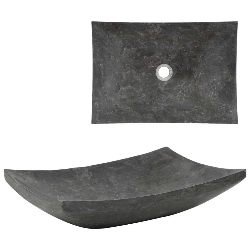 Pesuallas Marmori 50X35X12 Cm Musta