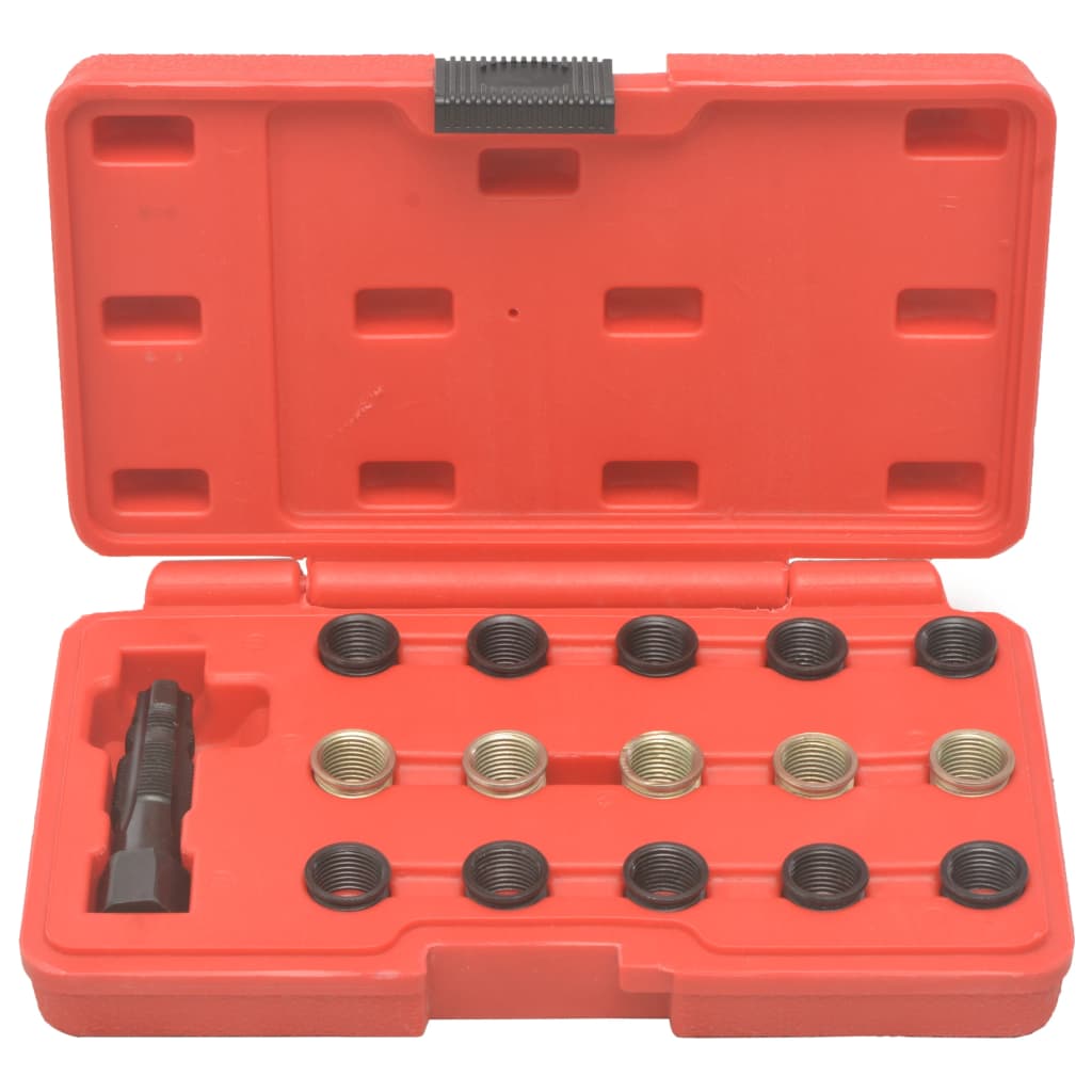 16-Osainen Hehkutulpan Kierteen Korjaustyökalusarja M14X1,25
