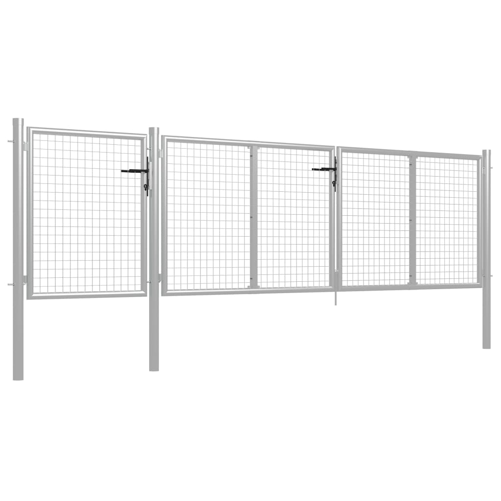 Puutarhan Portti Teräs 400X75 Cm Hopea