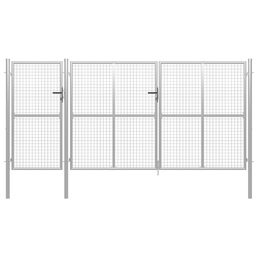 Puutarhan Portti Teräs 400X150 Cm Hopea