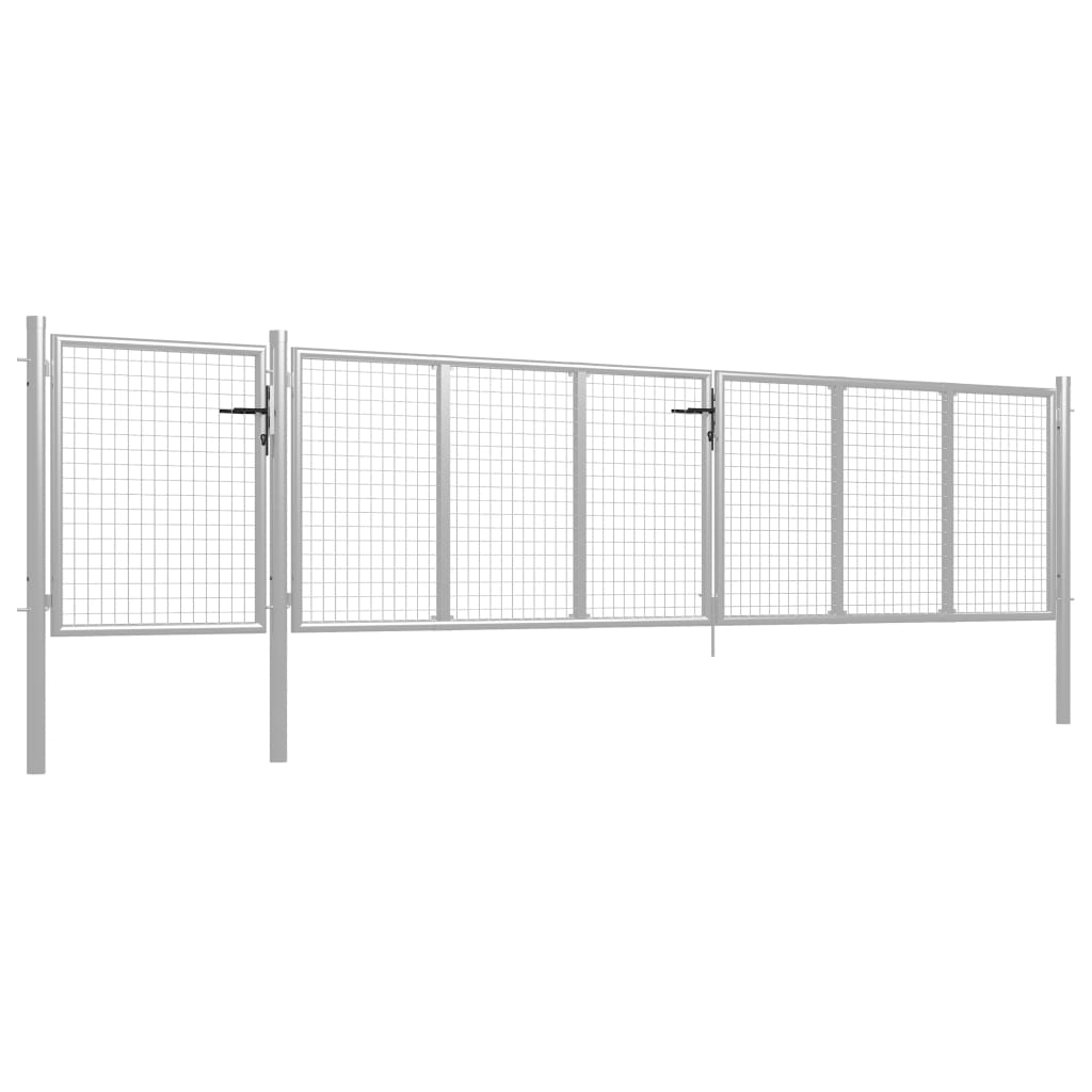 Puutarhan Portti Teräs 500X75 Cm Hopea