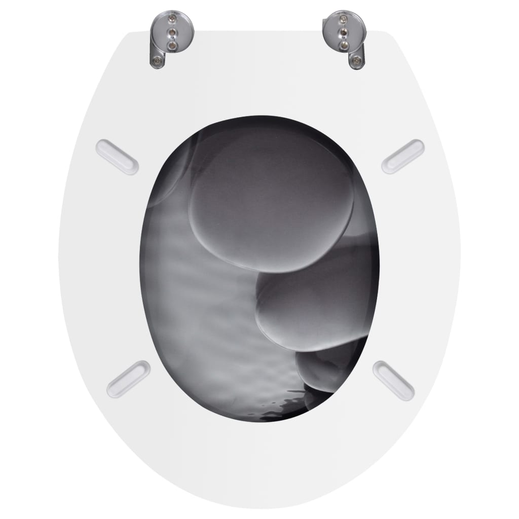 Wc-Istuimet Hard-Close Kansilla 2 Kpl Mdf Kivet