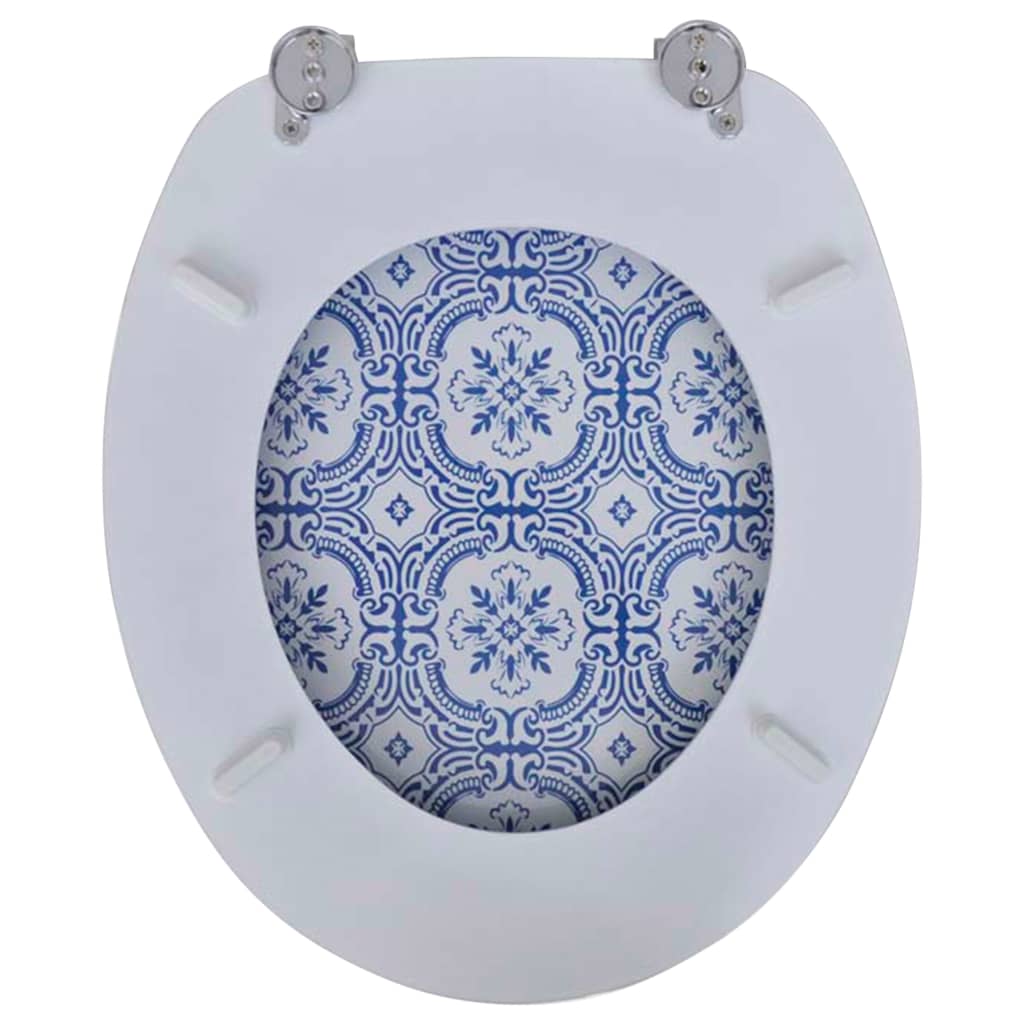 Wc-Istuimet Hard-Close Kansilla 2 Kpl Mdf Posliinikuosi