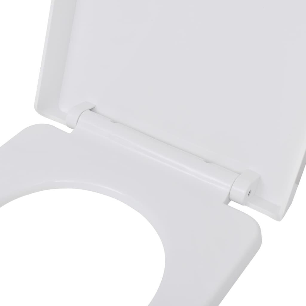 Wc-Istuimet Soft-Close Kansilla 2 Kpl Muovi Valkoinen