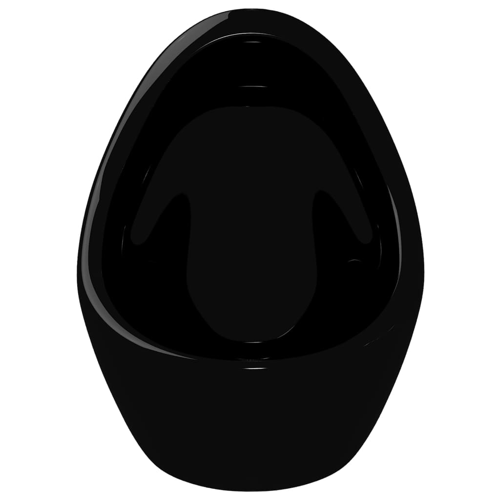 Seinään Kiinnitettävä Pisoaari Keraaminen Musta