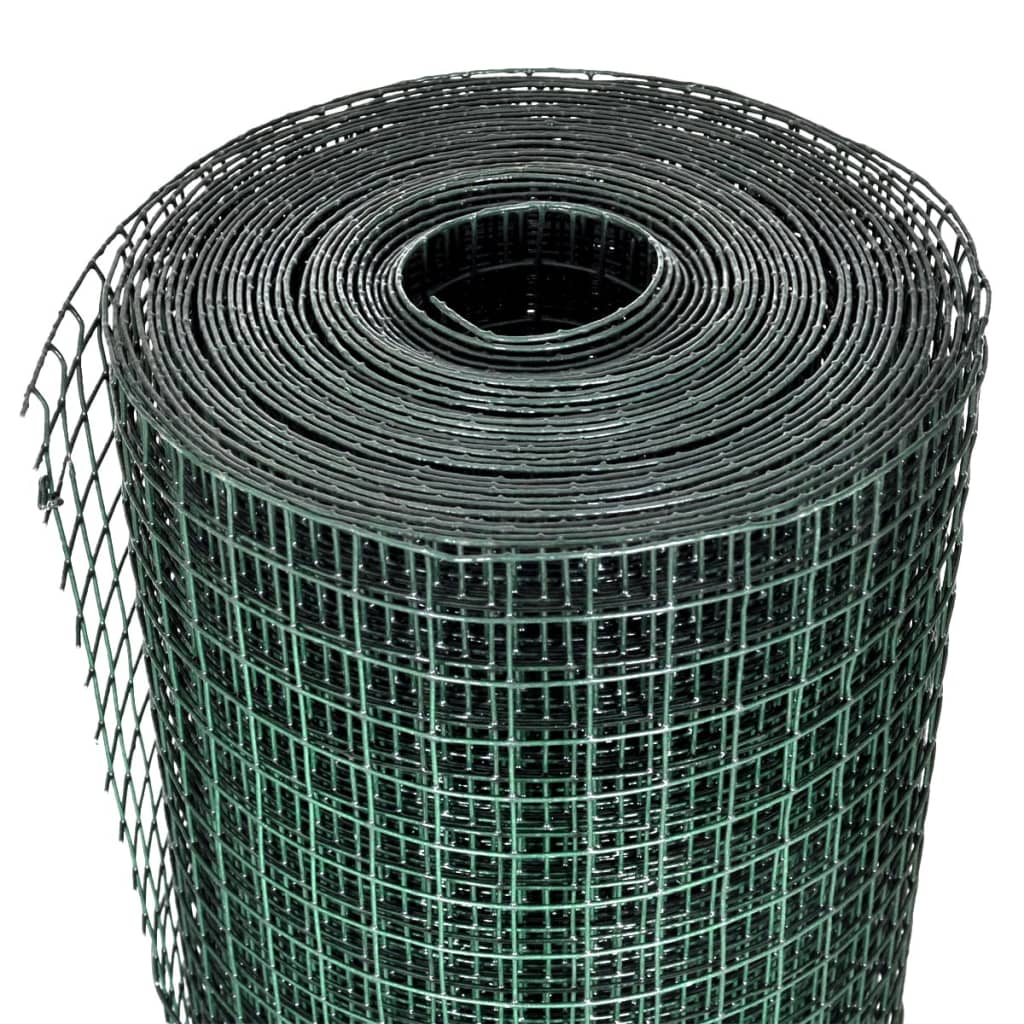 Kanaverkko Galvanoitu Pvc Pinnoitteella 10X1 M Vihreä