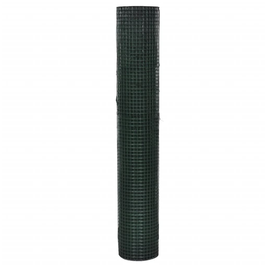 Kanaverkko Galvanoitu Pvc Pinnoitteella 10X1 M Vihreä