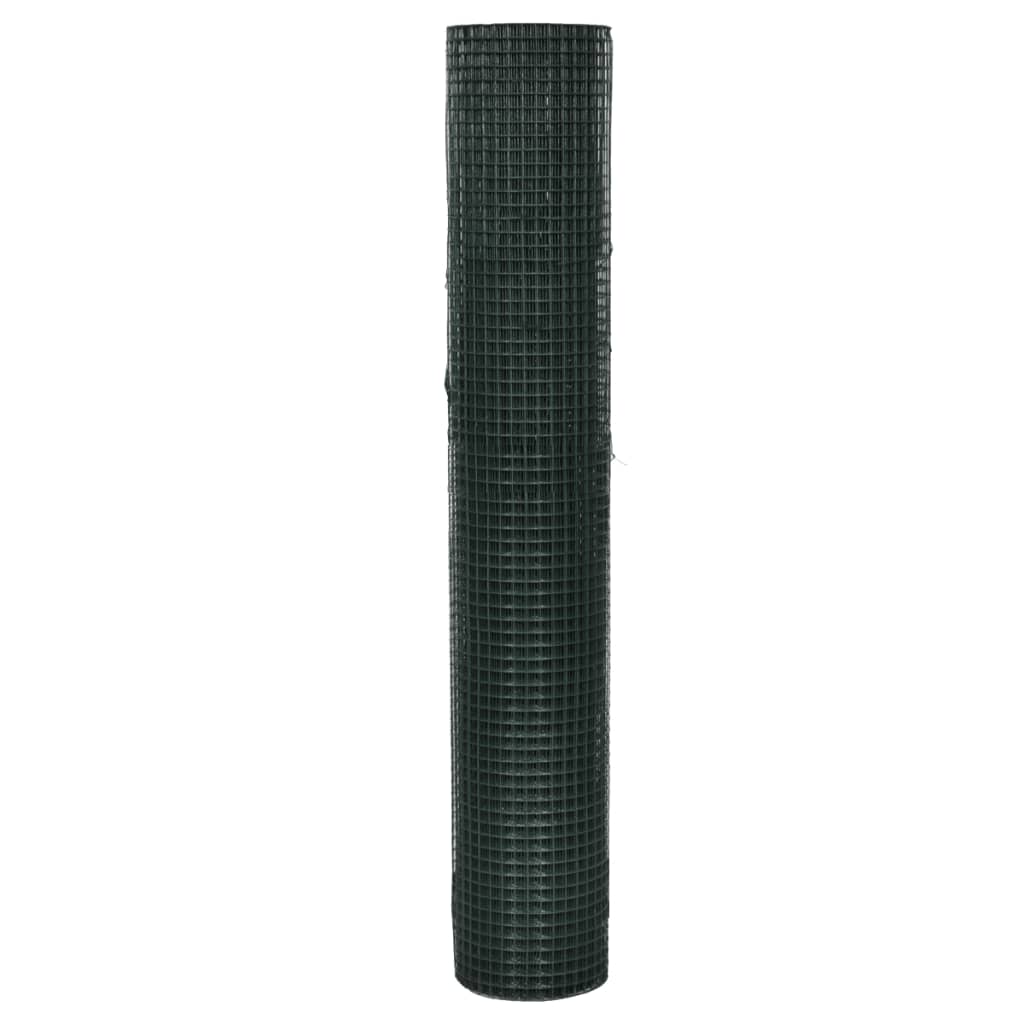 Kanaverkko Galvanoitu Pvc Pinnoitteella 25X1 M Vihreä