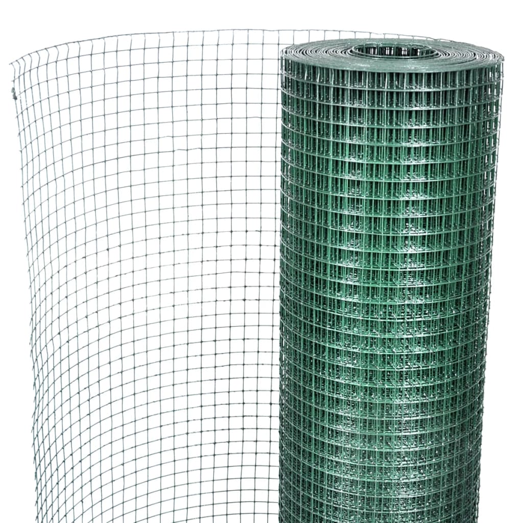 Kanaverkko Galvanoitu Pvc Pinnoitteella 25X1 M Vihreä