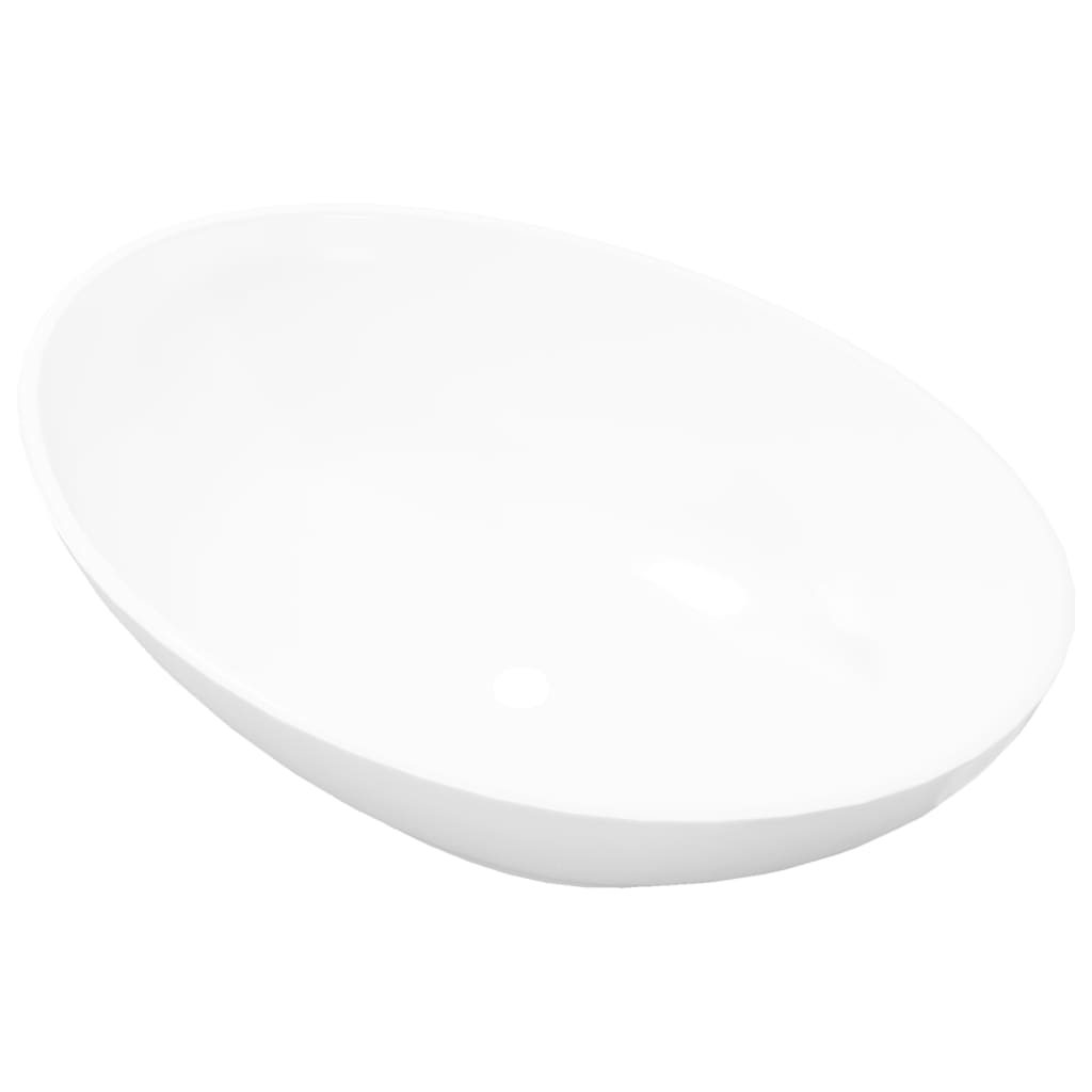 Ylellinen Keraaminen Pesuallas Soikea 40X33 Cm Valkoinen