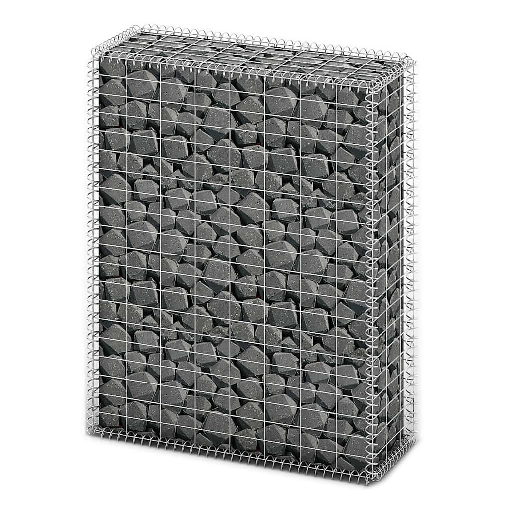 Gabion/Kivikori Kansilla Galvanoitu Vaijeri 100X80X30 Cm