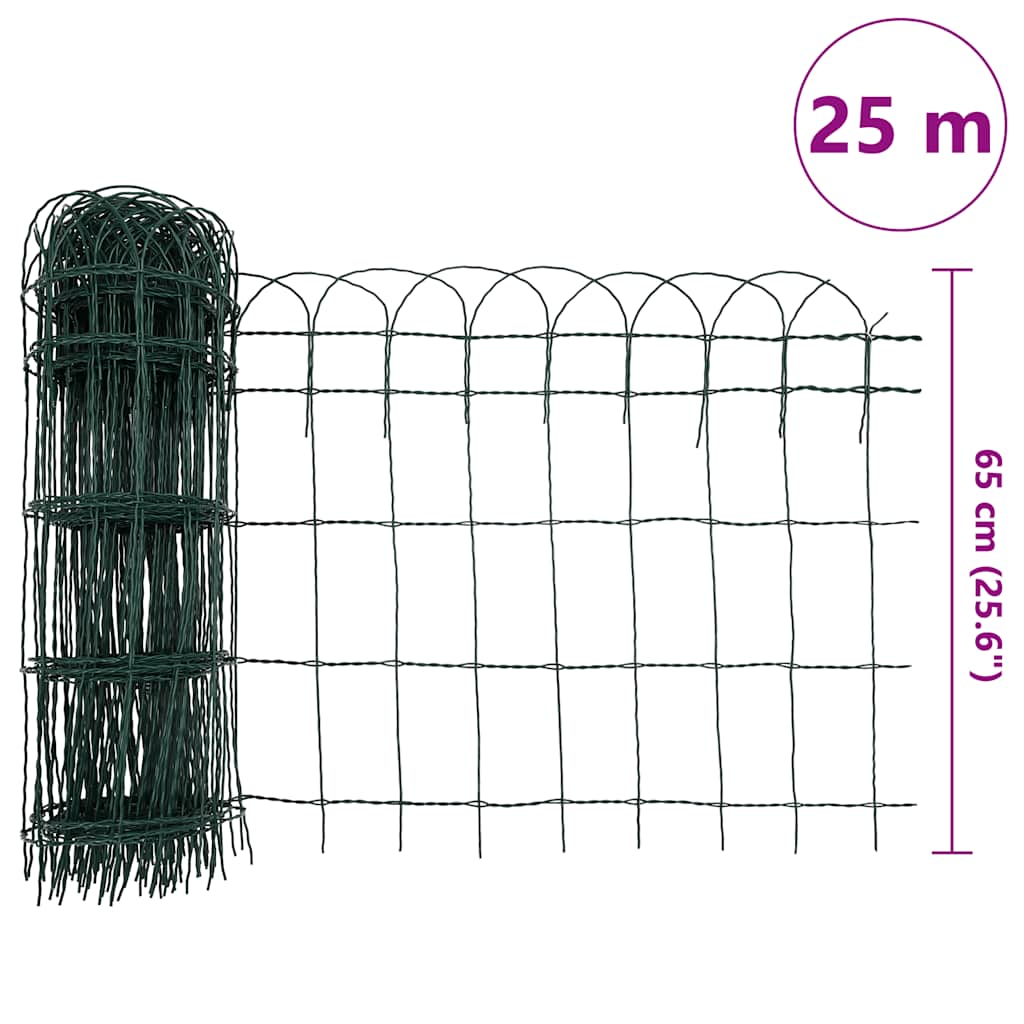 Puutarhan Raja-Aita Jauhemaalattu Rauta 25X0,65 M