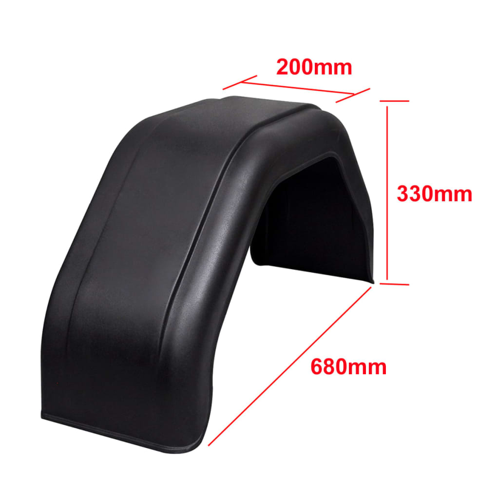 2 X Lokasuoja Peräkärryyn 200 X 680 Mm
