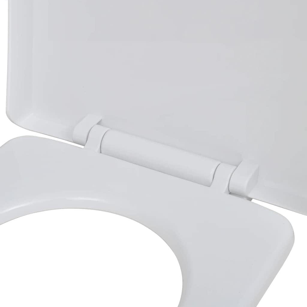 Valkoinen Soft-Close Wc-Istuin Neliö