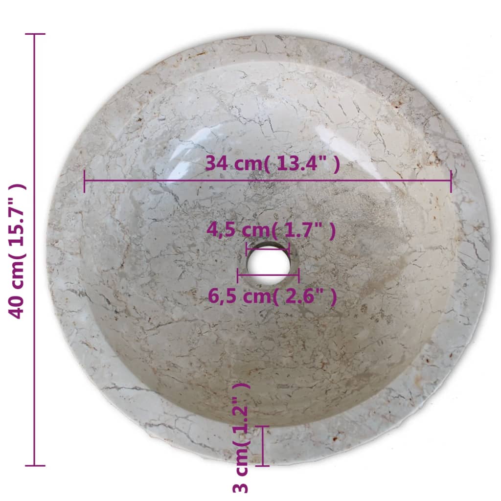 Pesuallas Marmori 40 Cm Kerma