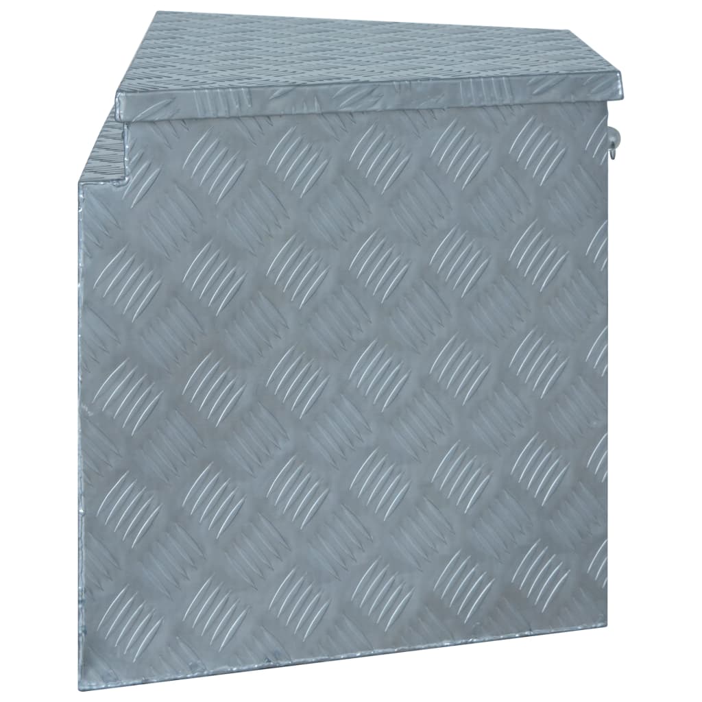 Alumiinilaatikko 737/381X410X460 Mm Hopea