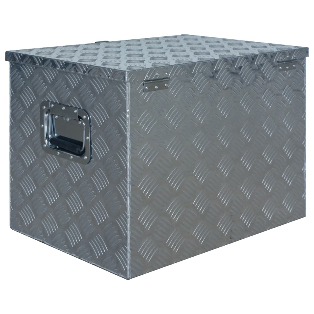 Alumiinilaatikko 610X430X455 Mm Hopea