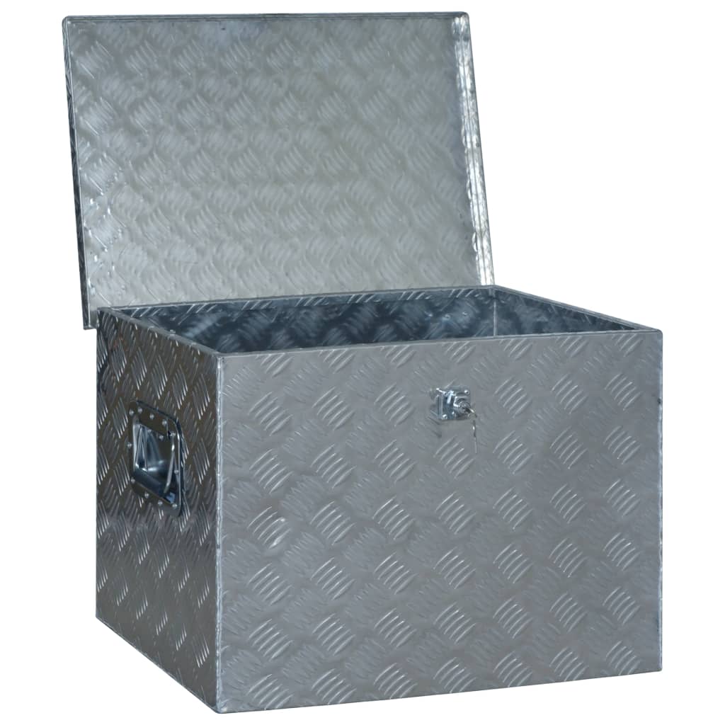 Alumiinilaatikko 610X430X455 Mm Hopea