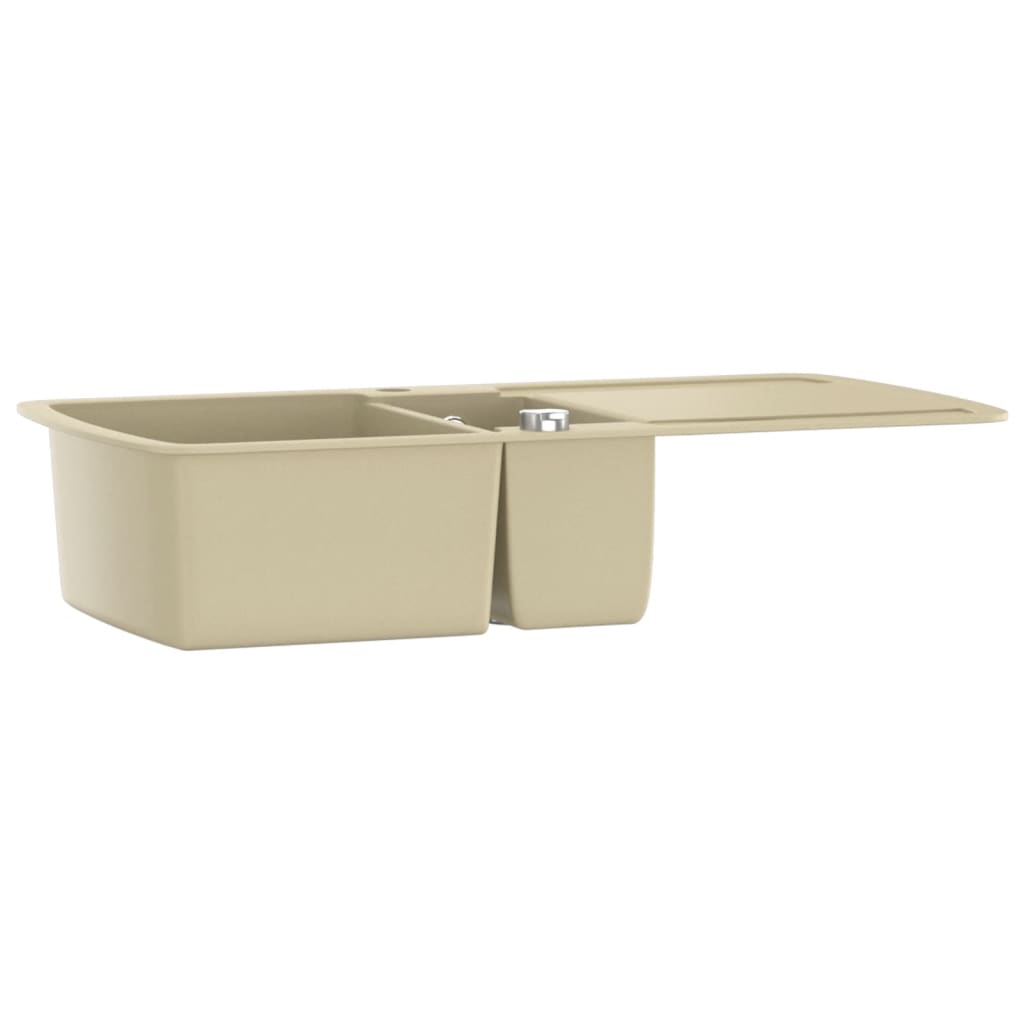 Keittiön Tuplapesuallas Graniitti Beige
